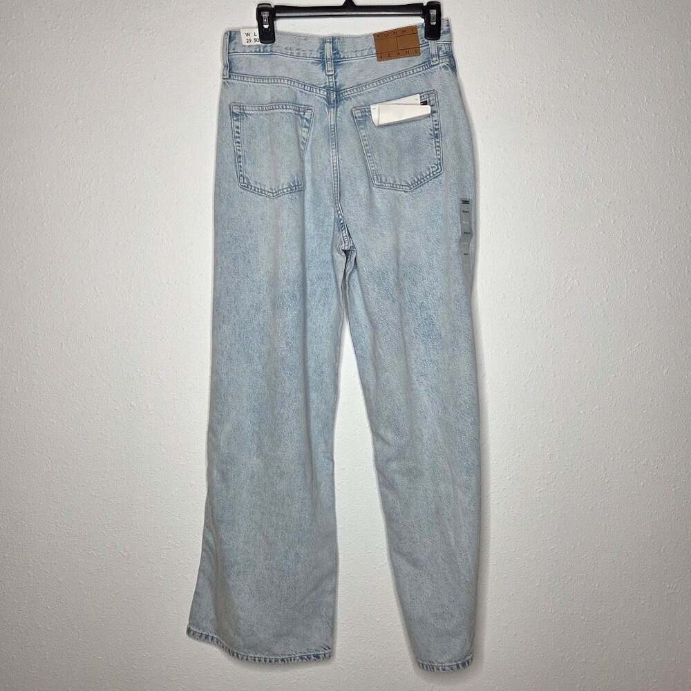 NWT Tommy Jeans Women's Claire High-Rise Wide-Leg Jeans - Ultra Light - Picture 2 of 7